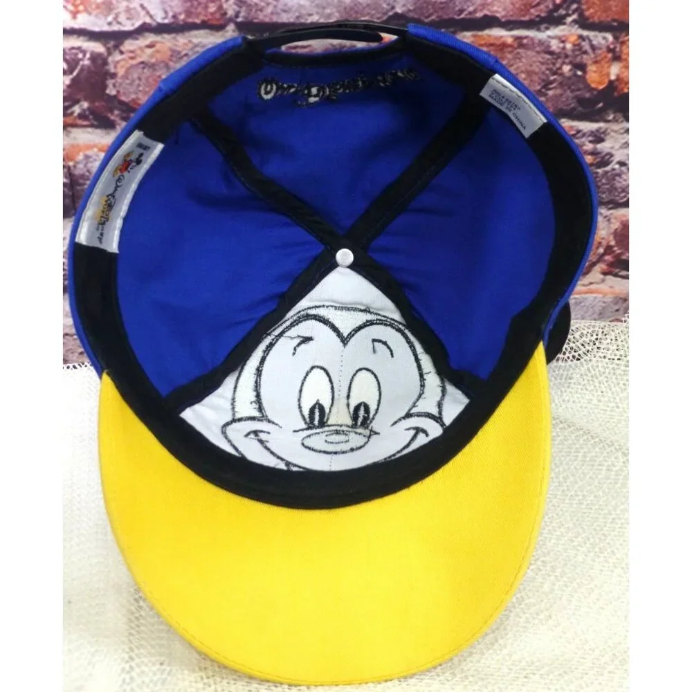 Disney Mickey Mouse Youth Cap‎ W/ 3D Ears & Yellow Brim